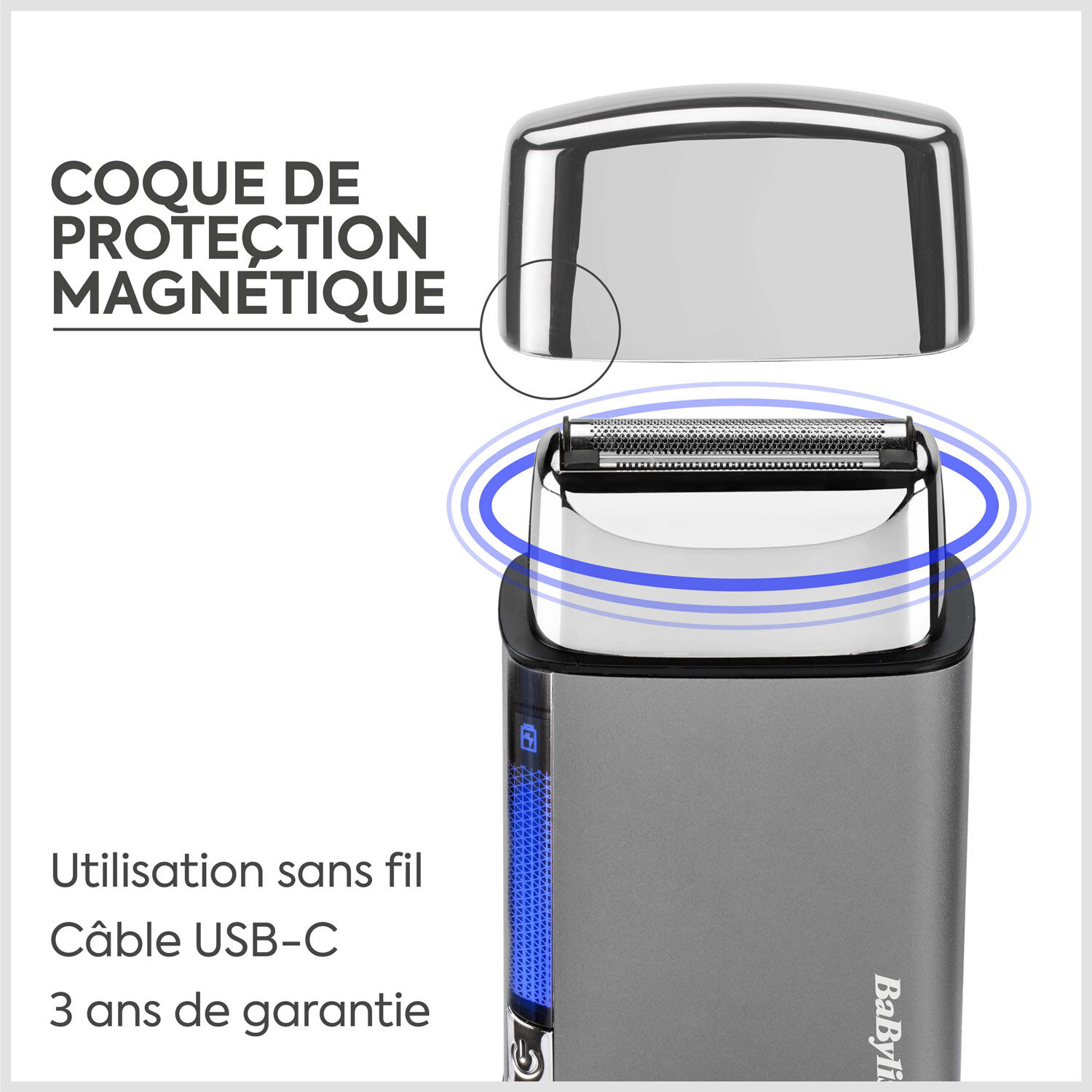 Rasoir &eacute;lectrique &agrave; grille simple Super-X Metal  (Silver Edition)